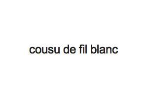 Cousu de Fil Blanc Logo